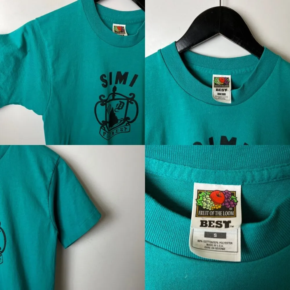 Vintage 90s Fruit of the Loom Best Simi Pinecrest T-Shirt Womens Rachel 24 Small - Image 8