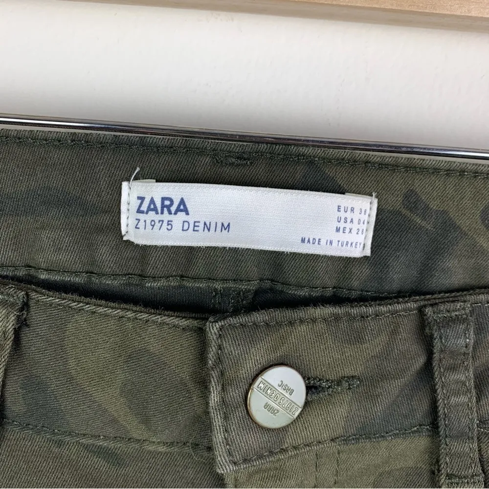 Zara Camo Print Military Skinny Jeans 4 - Image 4