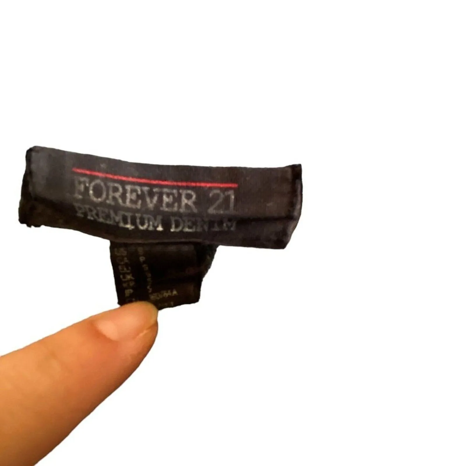 Forever 21 Blue Premium Denim Vest Jacket Size Small Two-Tone Jean Detail Trendy - Image 2