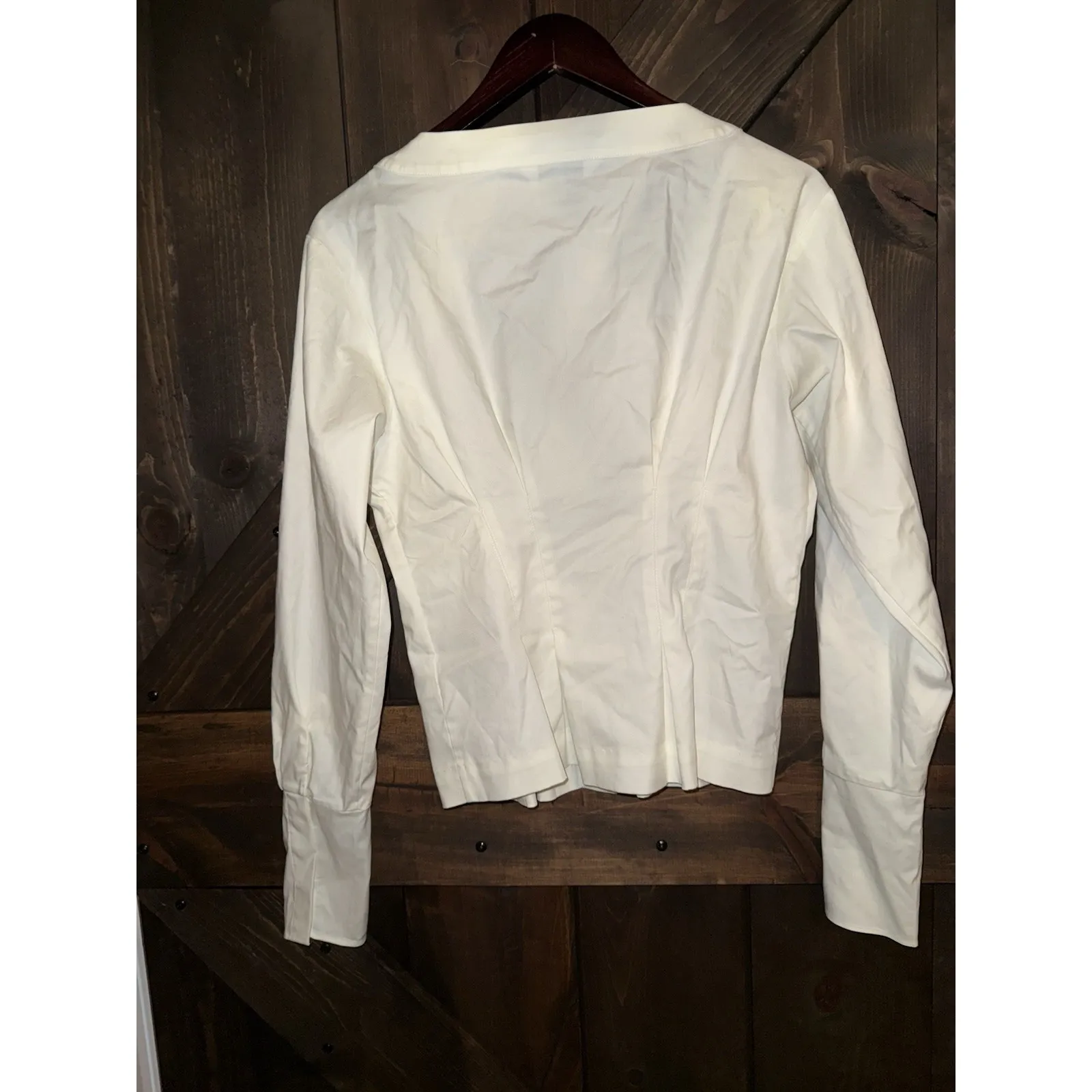 & Other Stories Los Angeles Atelier White Blouse Shirt Top‎ Button Size 10 - Image 6