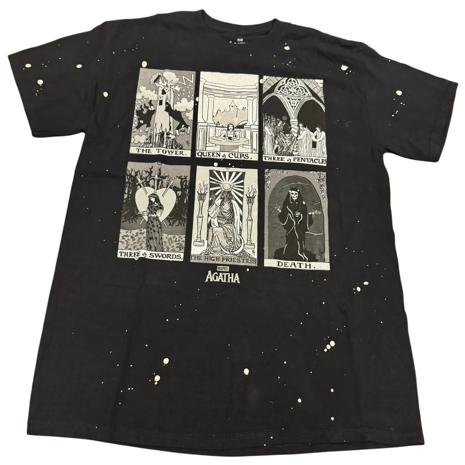 MARVEL Agatha All Along Tarot Card Tee in Black Size Medium New without Tag SOO - Image 3