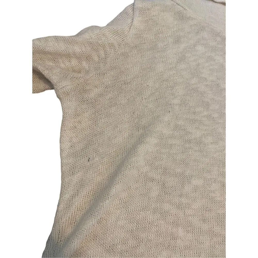 Liz Lange Maternity For Target Knit Off The Shoulder Sweater White Size L - Image 9