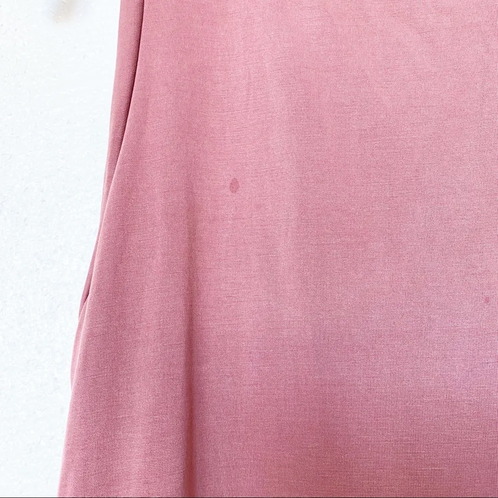 Mikey & Joey Crewneck Sleeveless Dress Mauve Size Large - Image 4