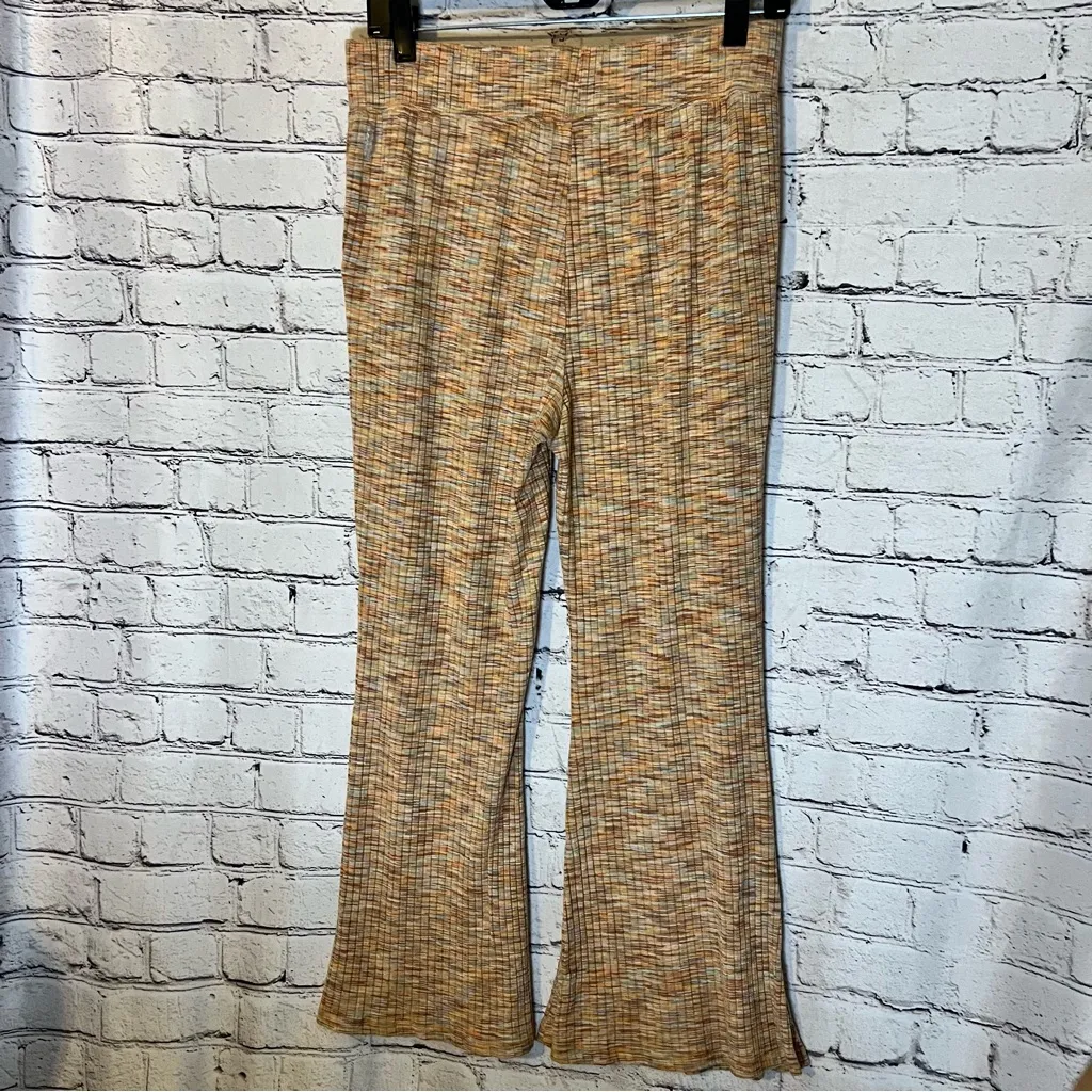 FP Movement Multicolor Ribbed‎ Flare High Waisted Leggings Size Medium - Image 9