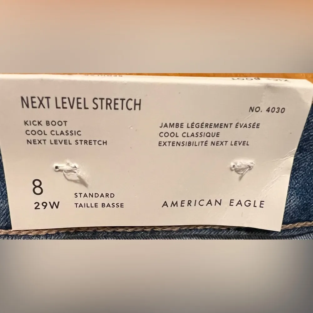 AE Next Level Low-Rise Kick Bootcut Jean NWT size 8 - Image 6