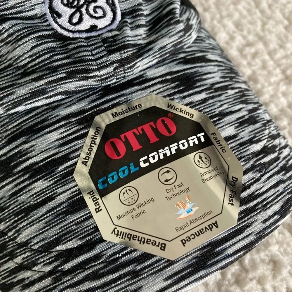 NEW Otto Lightweight Adjustable Athletic Golf Running Performance Hat Black White - Image 5