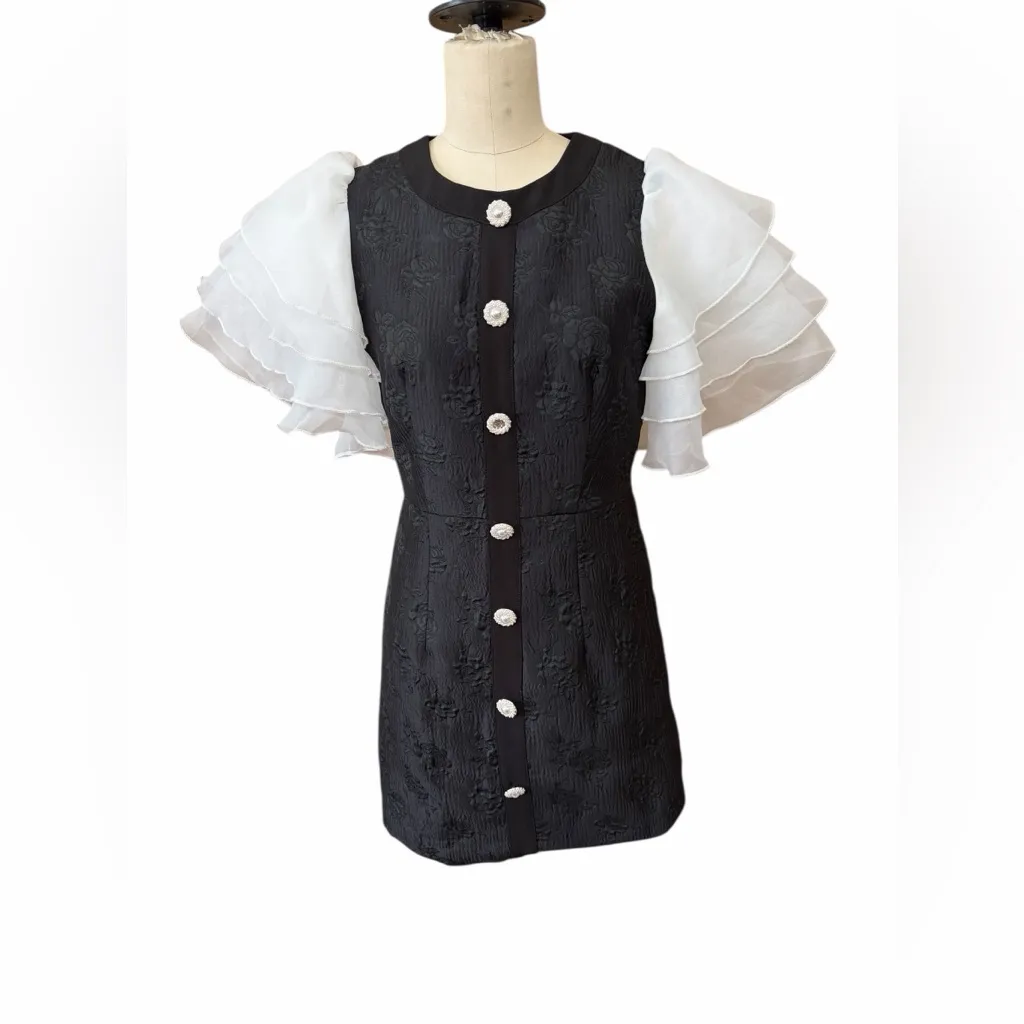 Sister Jane Dahlia Mini dress size small Black - Image 8