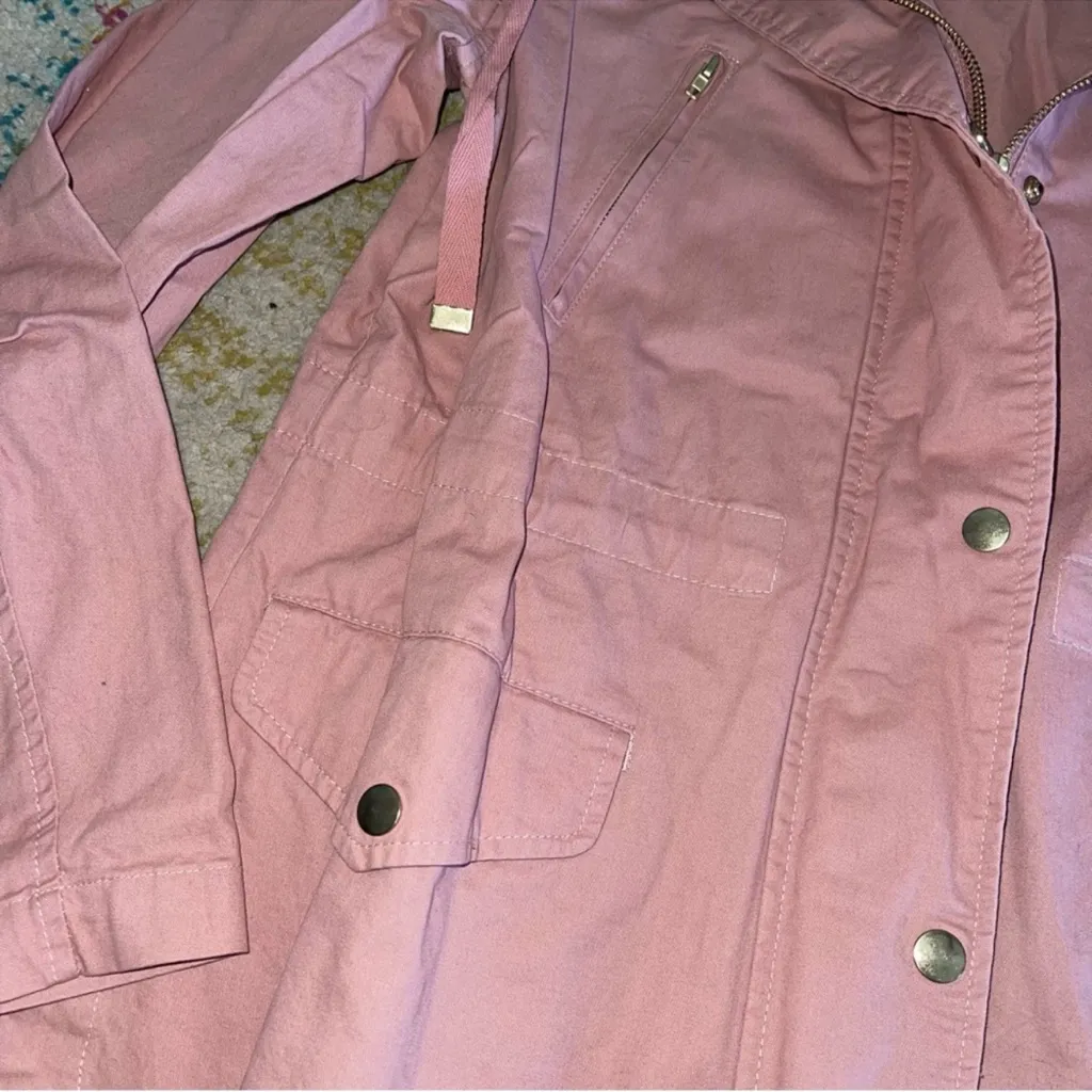 Love Tree Mauve Utility Cargo Jacket Medium - Image 7