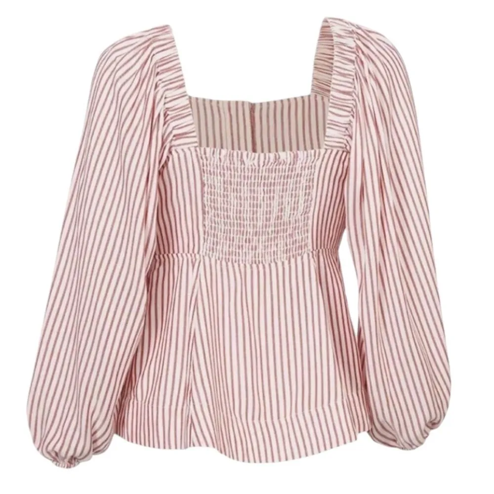 CAbi Carnival Top (Style 5890) - Red Stripe - Medium - Image 15