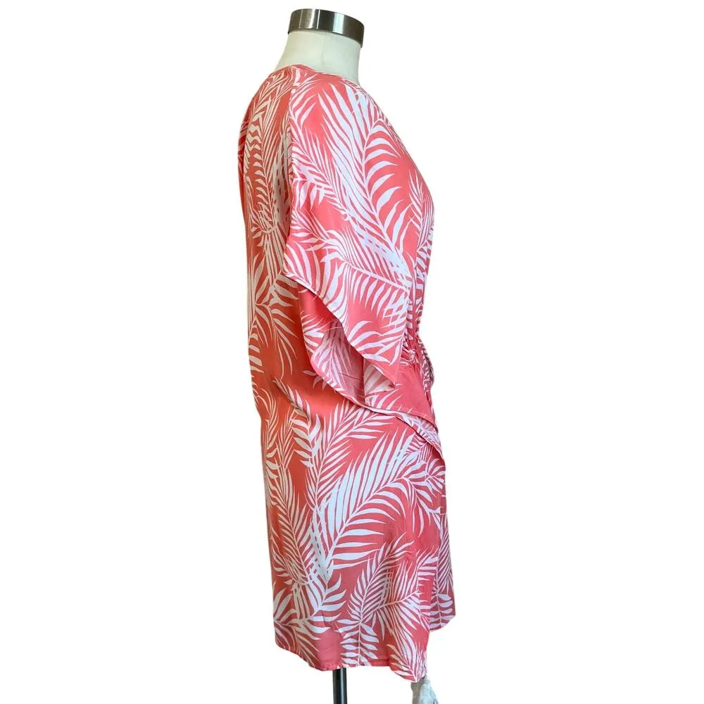 Cleobella Dreamy Sunset Caftan Palm Tree Beach Bathing Suit cover Up One Size - Image 2