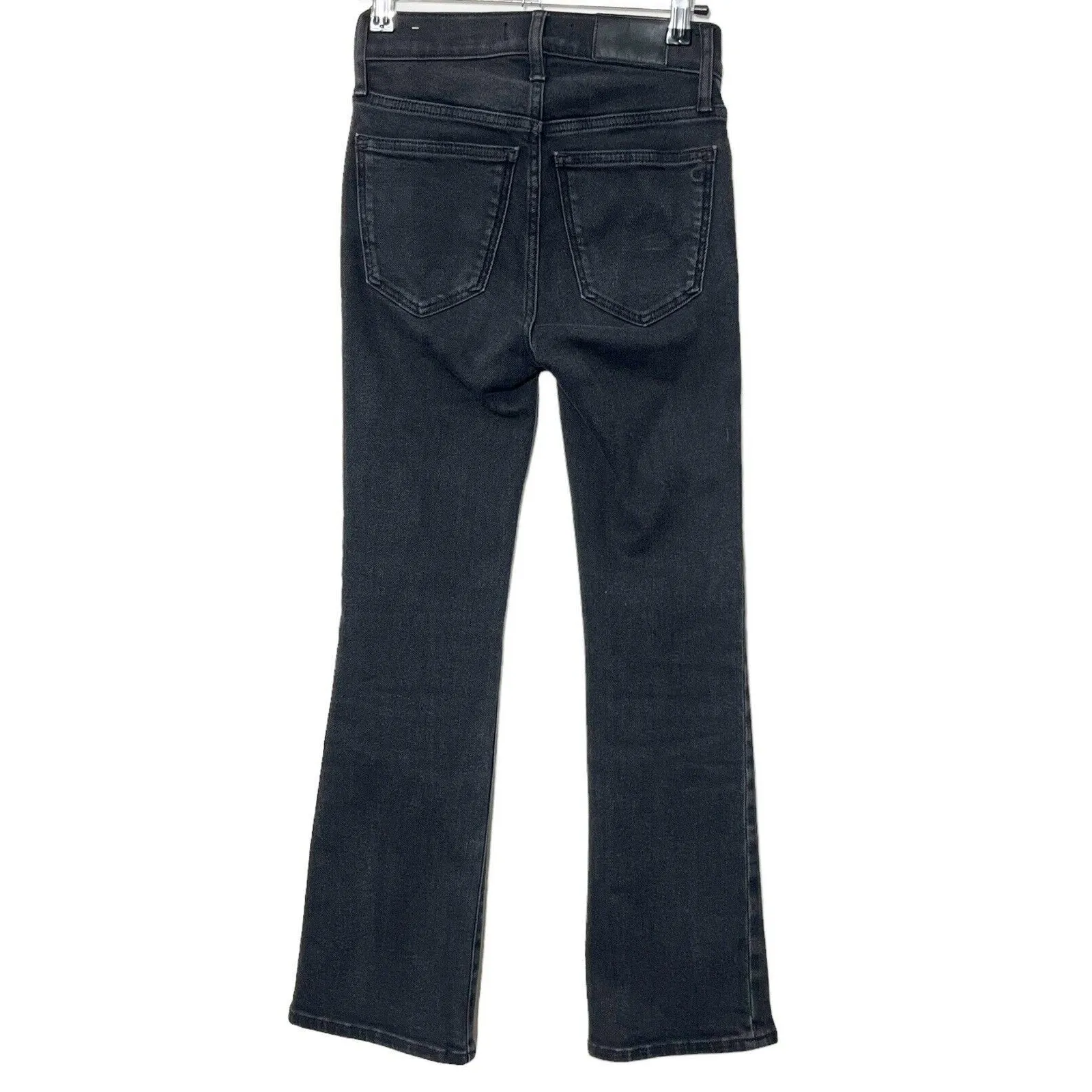 Madewell Cali Demi-Boot Jeans Women’s Size 23 Black Starkey Wash Cropped Bootcut - Image 4