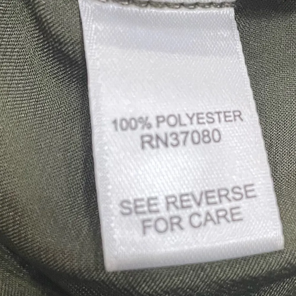 Long bishop-sleeve olive green button down top / XS / Excellent condition - Image 15