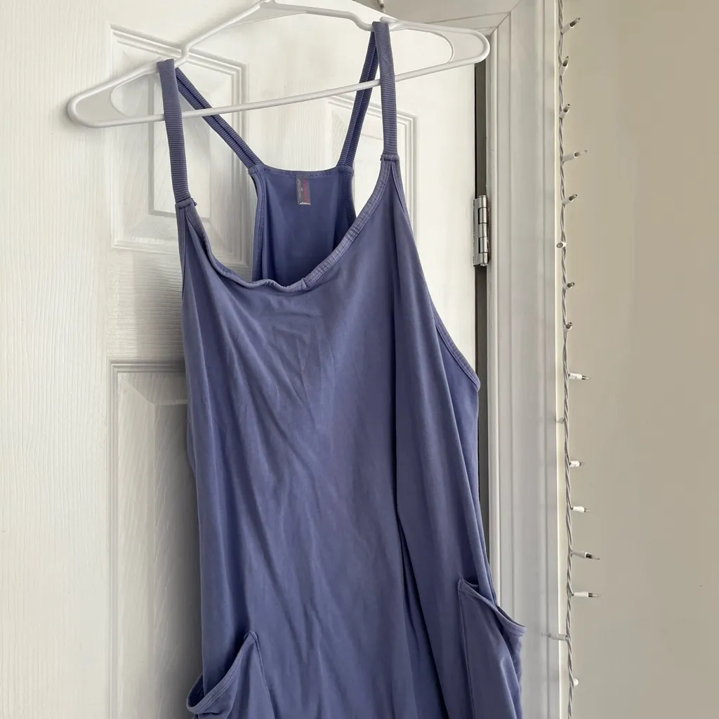 Free People Hot Shot Mini Dress Blue Size M Size M - Image 4