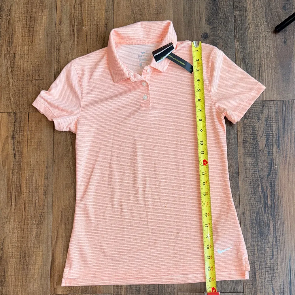 Nike Light Coral Polo Shirt - Image 6