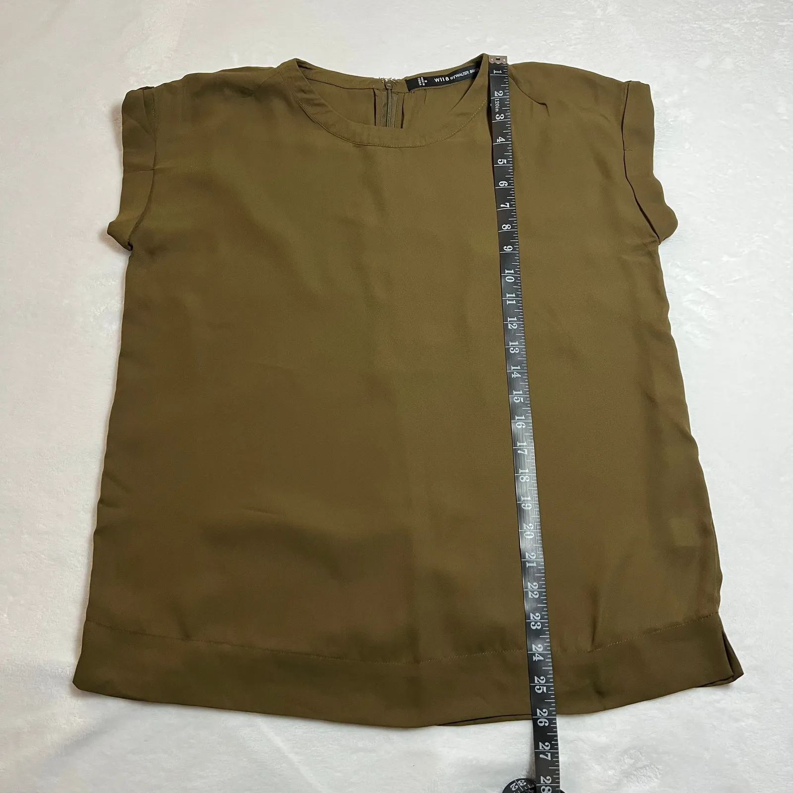 W118 by Walter Baker Crewneck Cap Sleeve Blouse Size Small Office Career Casual - Image 7