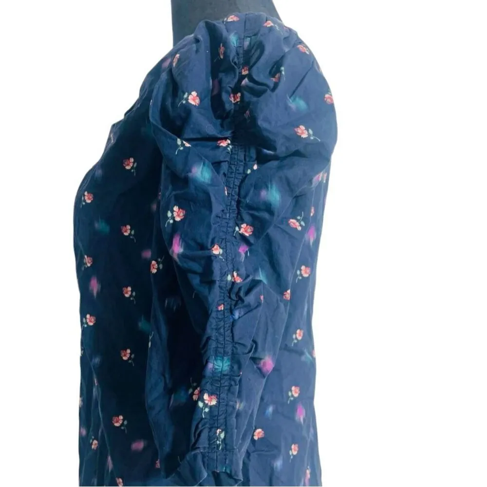 Rebecca Taylor Size 4  Top Blouse Floral Short Sleeve Career Classy Work Attire - Image 5