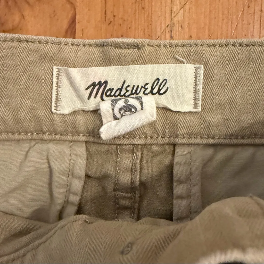 Madewell ‘90s Straight Cargo High Rise Utility in Sand Dune Wash Jeans Size 26 - Image 2