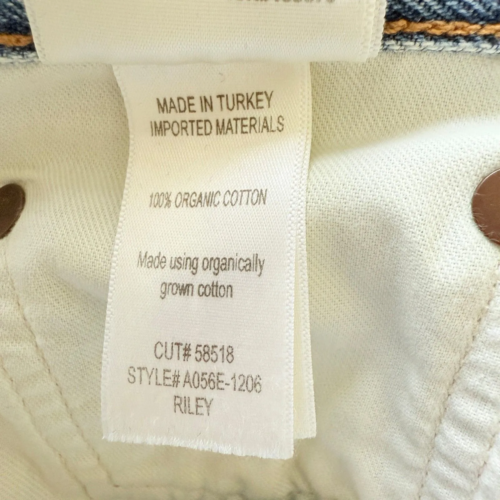 AGOLDE Riley High Rise Straight Crop Jean Vintage Distressed Organic Cotton 30 - Image 6