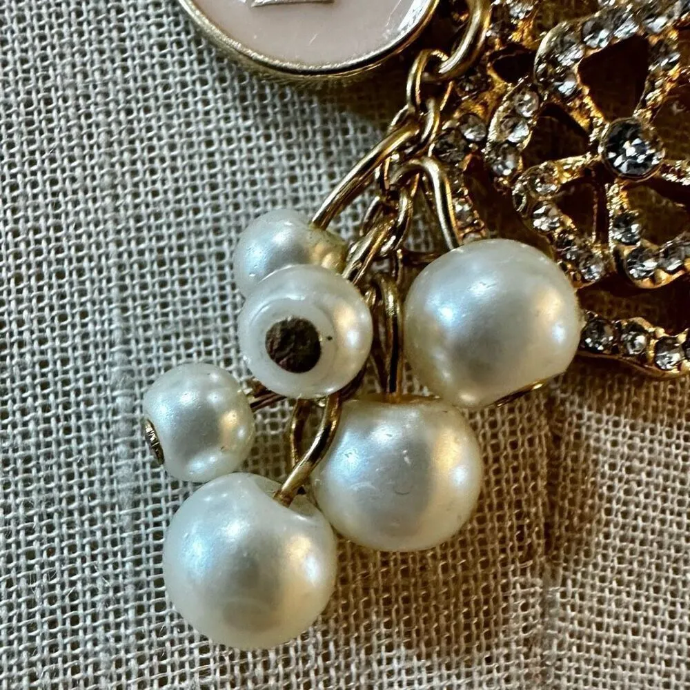 Heart faux pearl mom charm necklace - Image 7