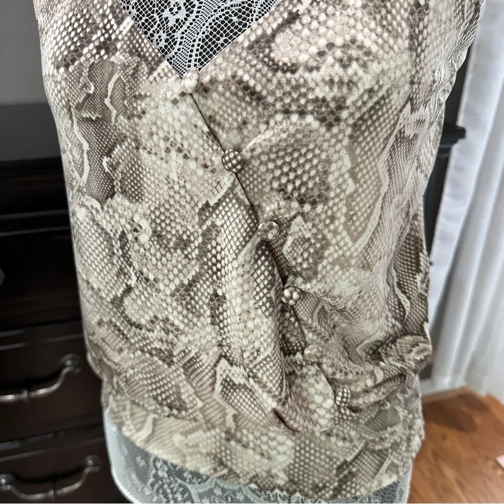 White House Black Market XS Snake Print Camisole - Image 3