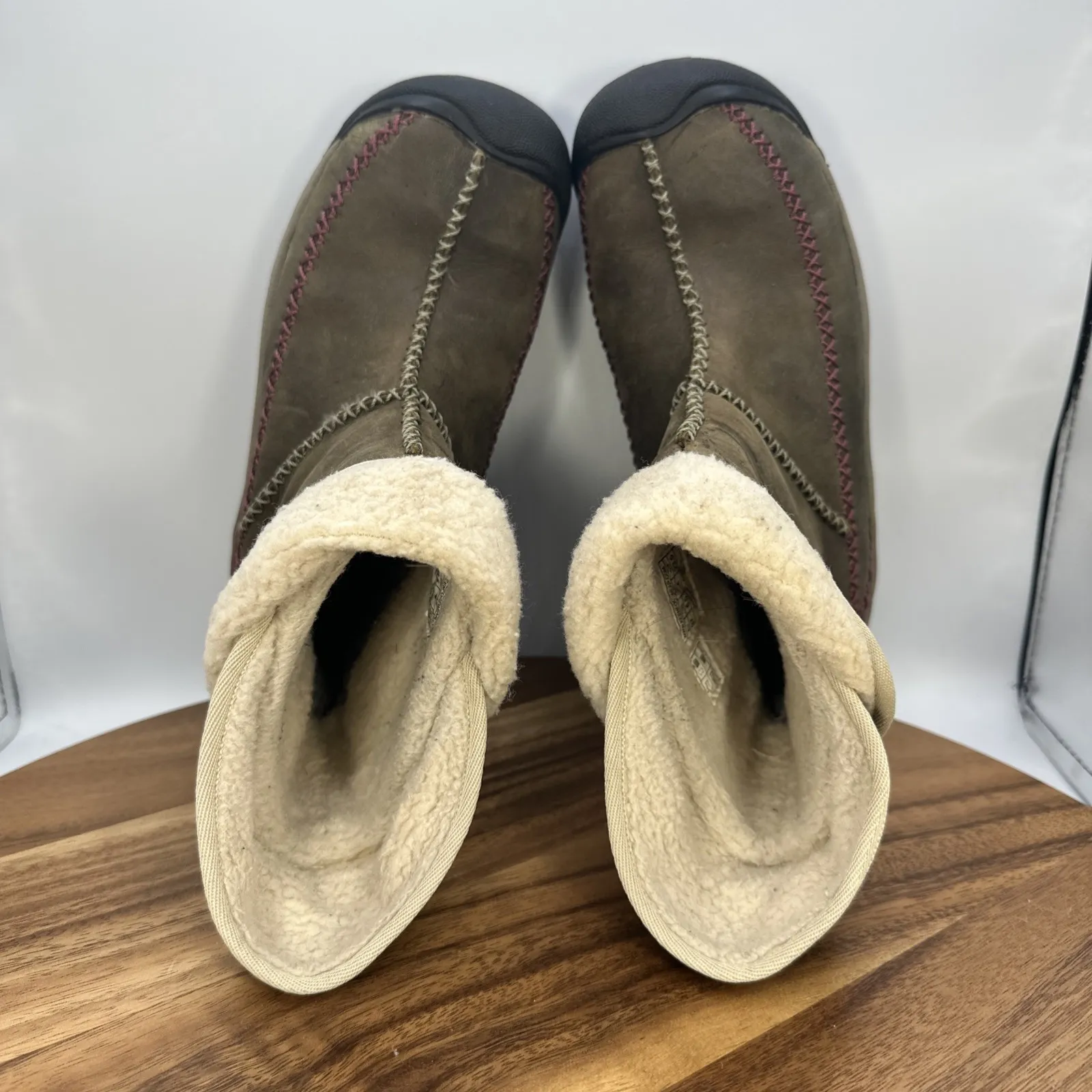 Keen Hoodoo Mid Boots Brown Brown Leather Outdoor Waterproof Women's 6.5 - Image 7