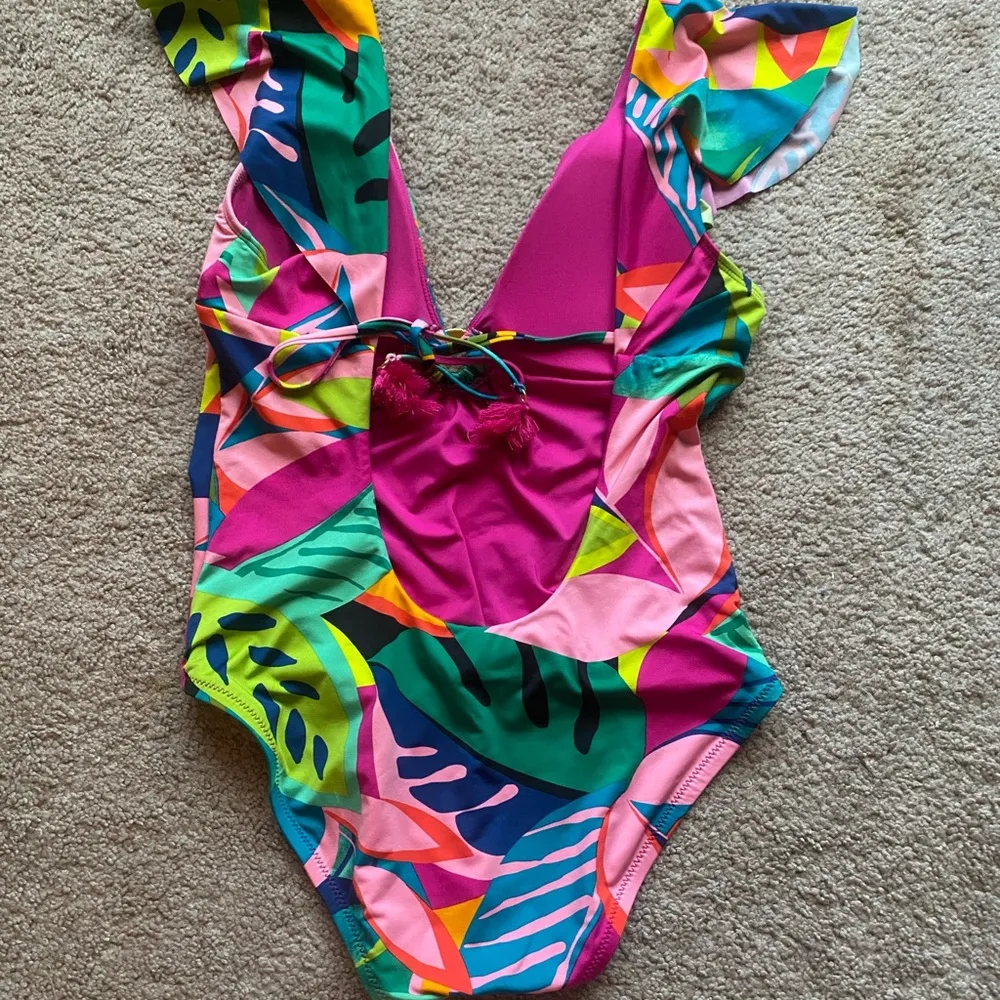 Rainforest Flutter Sleeve Maillot Sz 10 - Image 4