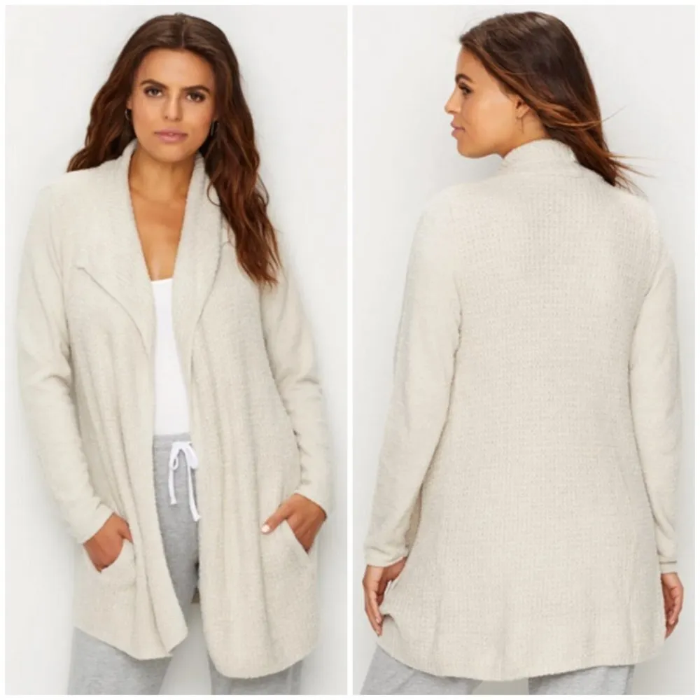 đź’•BAREFOOT DREAMSđź’• CozyChic Lite Coastal Cardigan ~ Bisque Small S NWT - Image 4