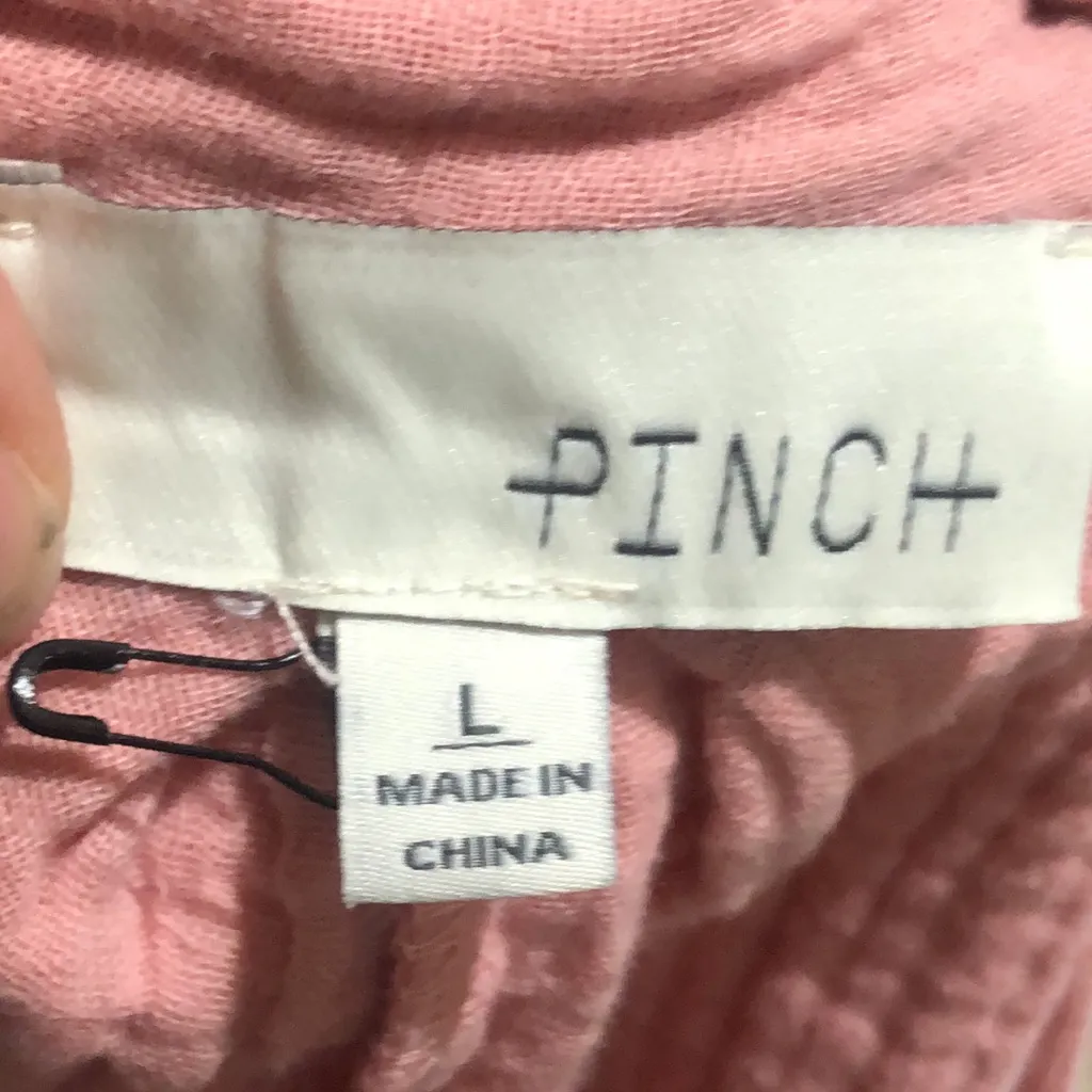 Pinch light pink short sleeve blouse Size L - Image 6