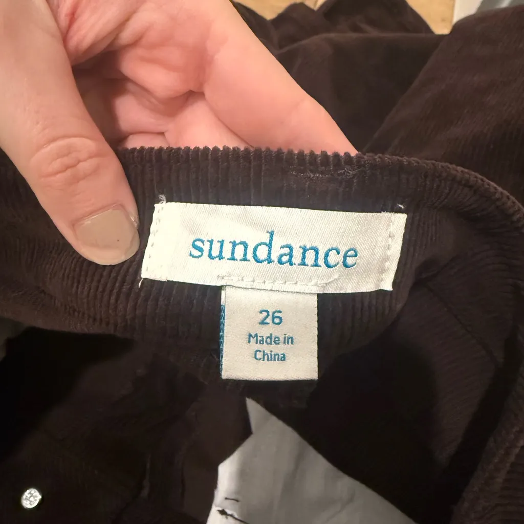 Sundance Brown Corduroy Flare Pants - Image 3