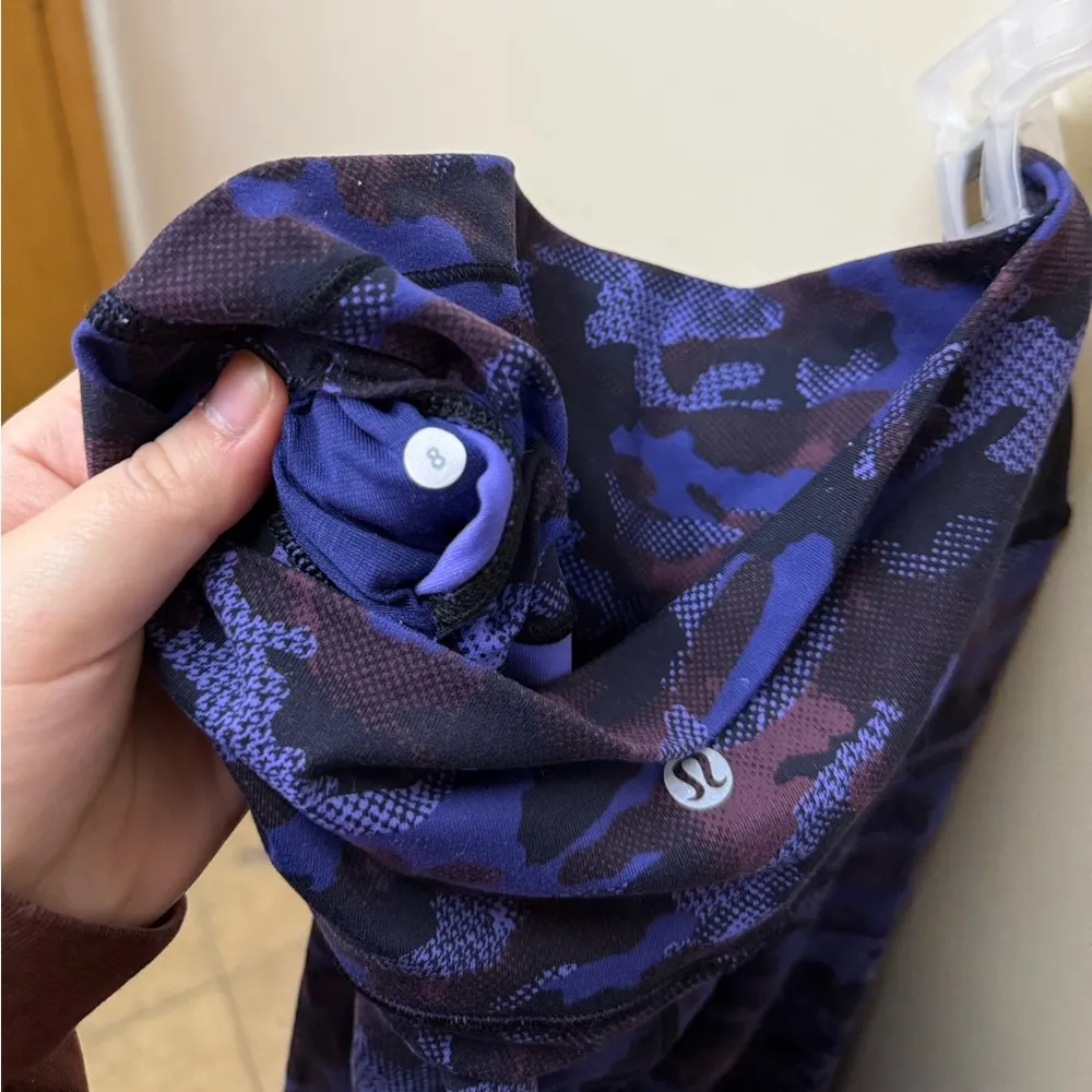 Lululemon Wunder Under Purple Camo Leggings - Image 6