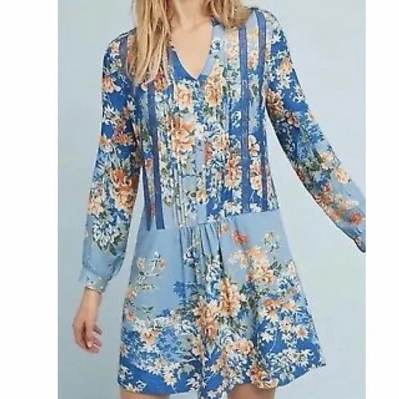 Anthropologie Tiny Gaina Tunic Shift Dress Size‎ S - Image 3