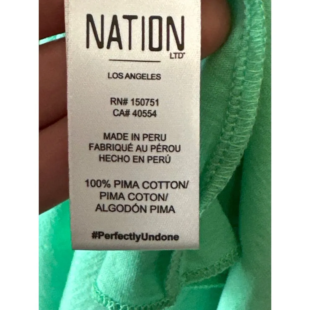 Anthropologie NWT Nation LTD Brittini Smocked Waist Green Midi Dress Size Medium - Image 8