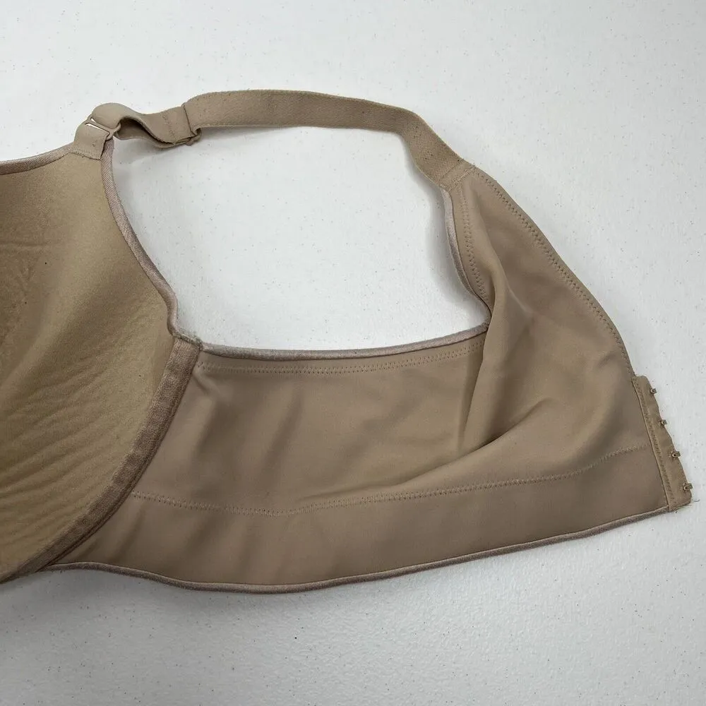 Cacique Sz 44D Bra Smooth Balconette Beige Nude Full Coverage Underwired Women’s - Image 12
