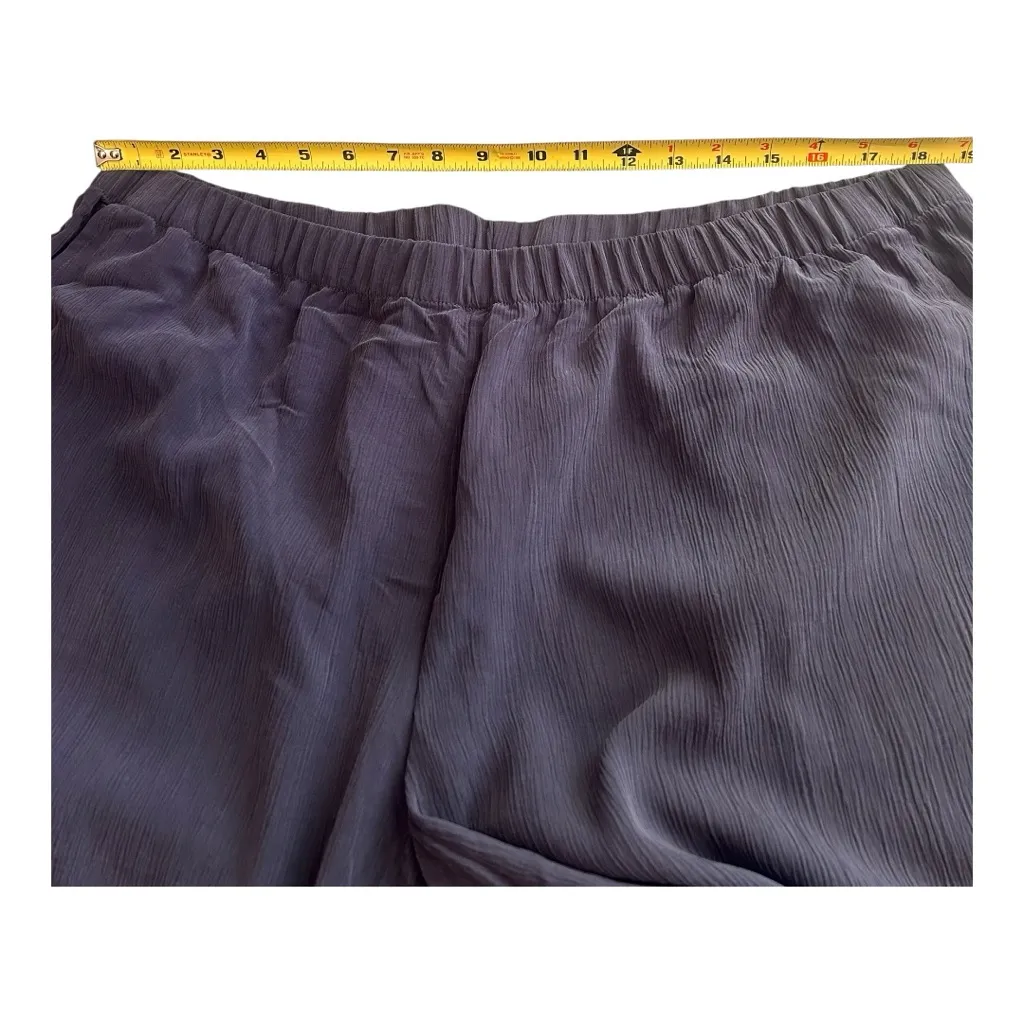 Pure J. Jill Tencel Lyocell Wide Leg Cropped Pants Indigo 2X Blue - Image 6