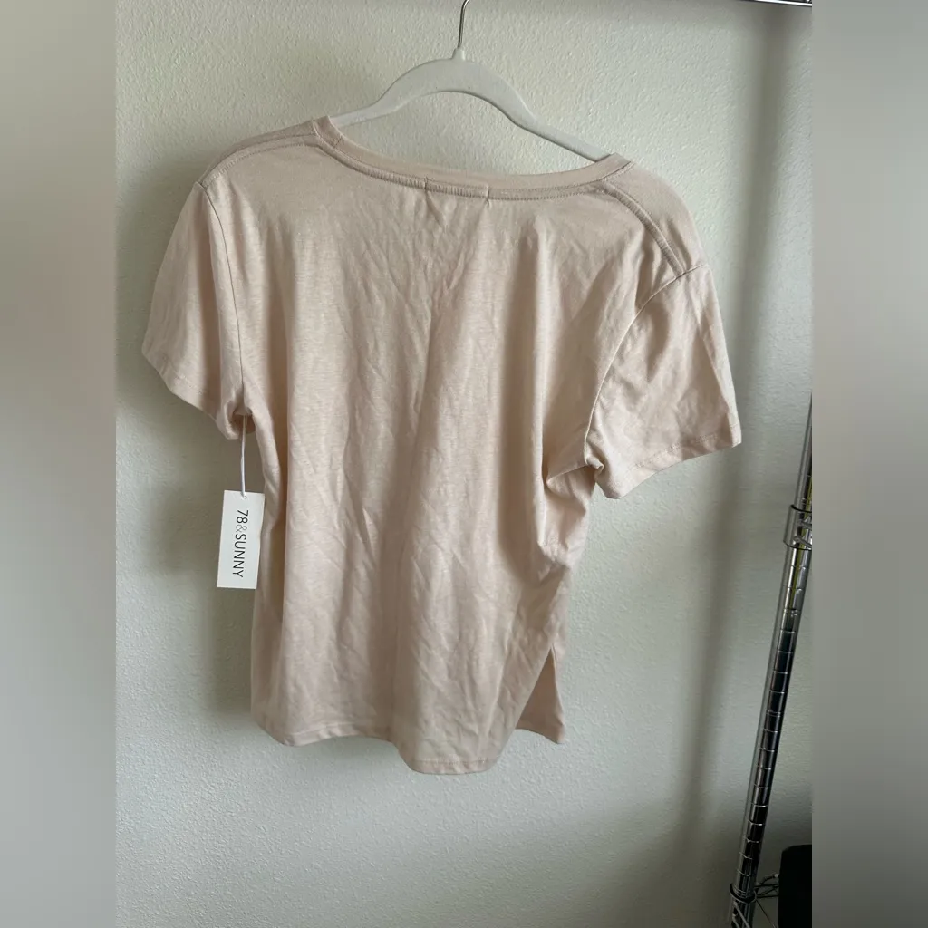 78 & SUNNY Tan Be The Good Graphic Short sleeve T - Image 2