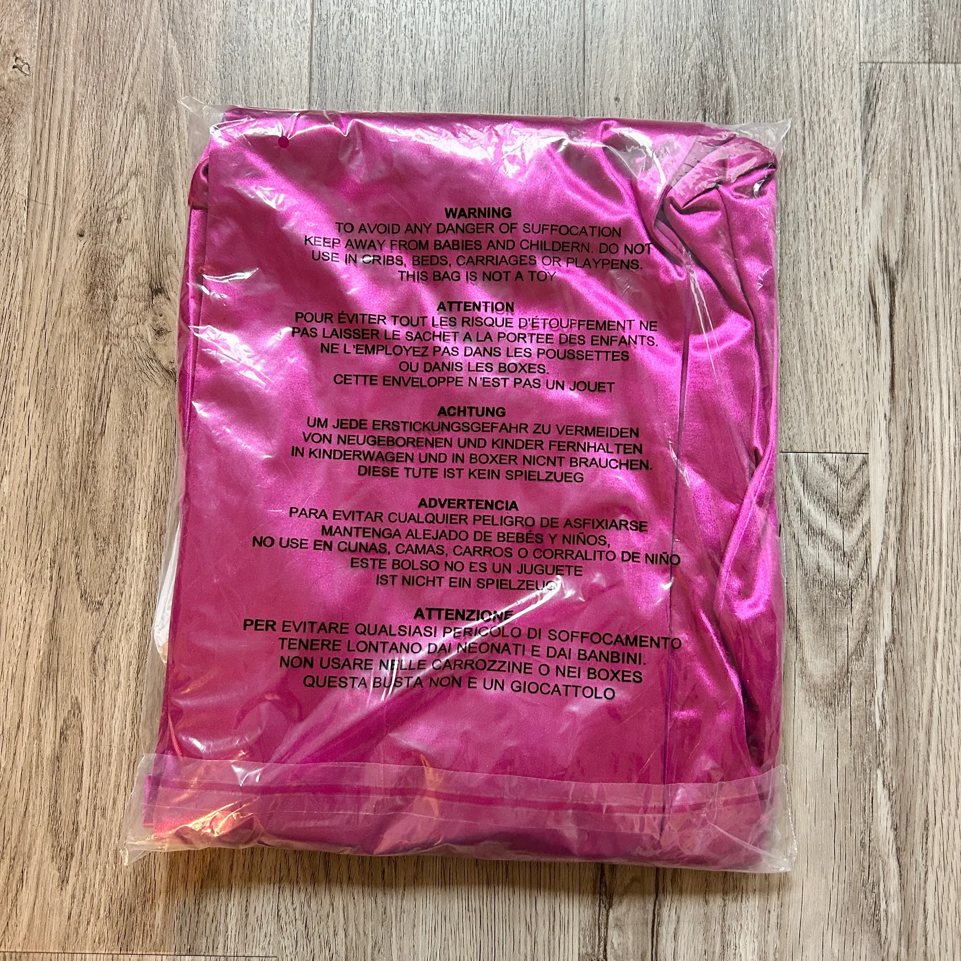 Lulu's Off to the Ball Magenta Satin Long Sleeve Maxi Dress Size M NWT - Image 4