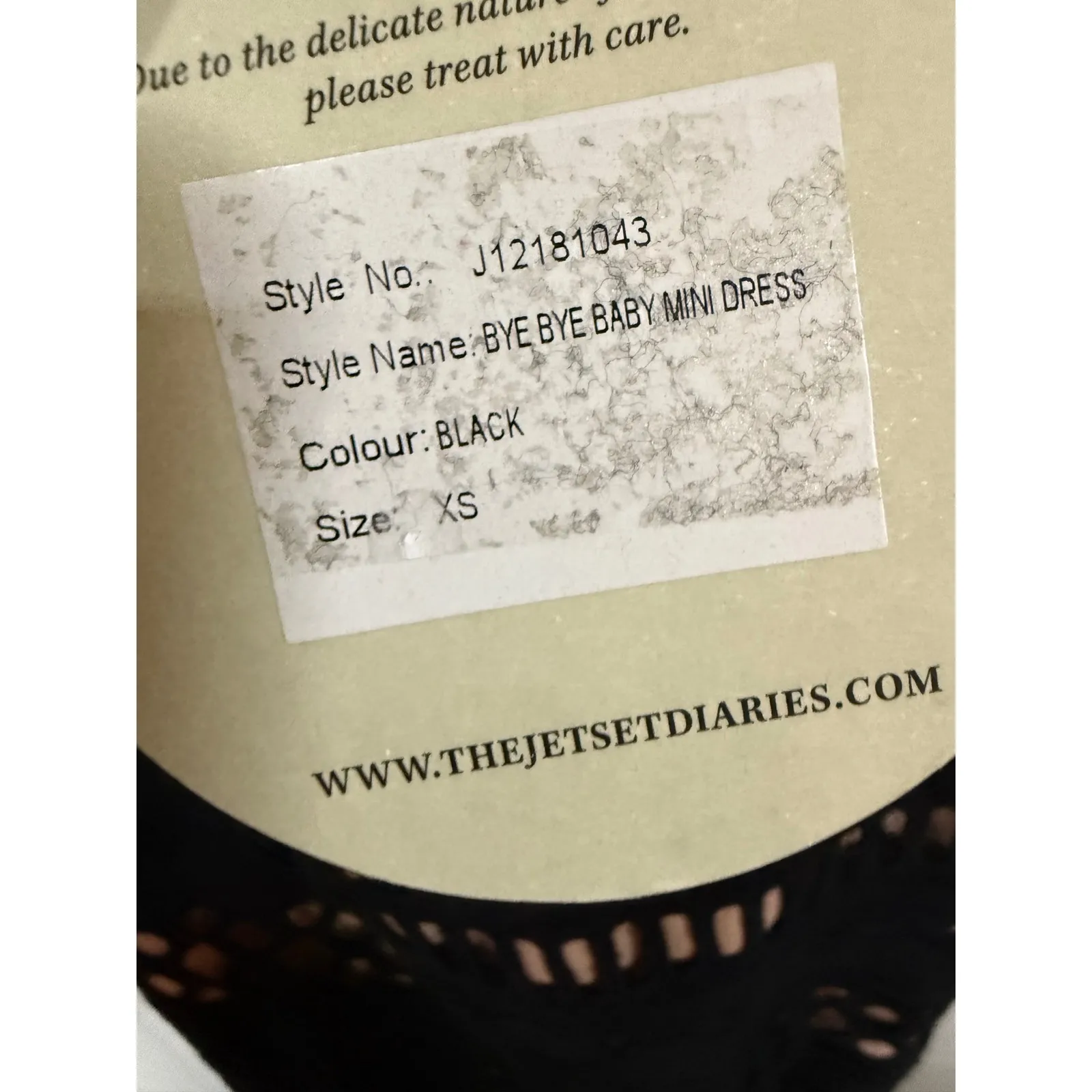 The Jetset Diaries TJD Revolve Bye Bye Baby Mini Dress NWT Black Lace Size XS - Image 7