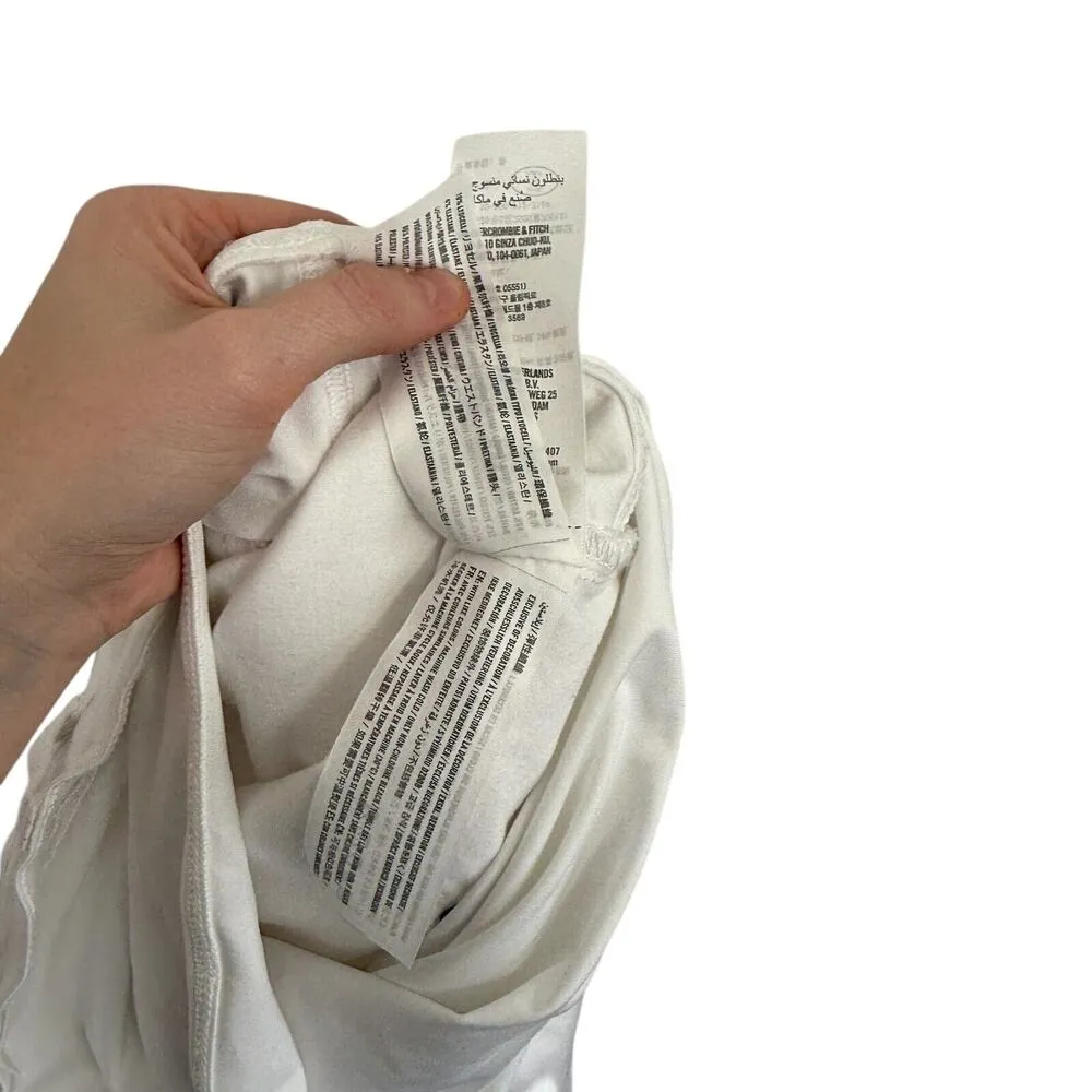 Abercrombie & Fitch Jean Legging White Maternity Jeans Capsole NWT Womens 27/4 - Image 9