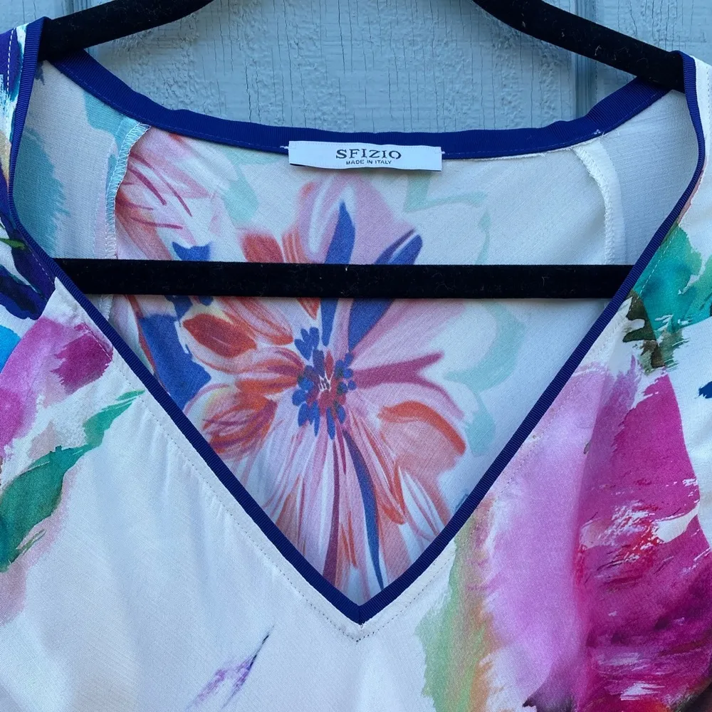 SFIZIO Italian floral maxi; gorgeous dress worn once in exquisite condition Size M - Image 4