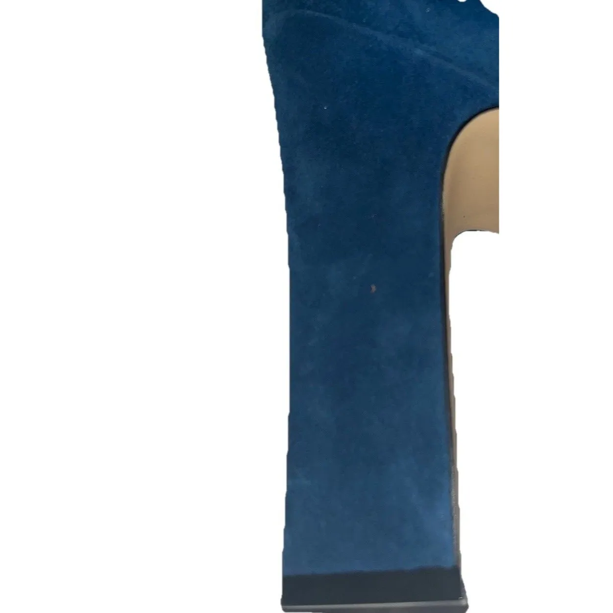 Marc Fisher Ltd Blue Suede Pointed Toe High Heel Ankle Boot Women's Size 10 - Image 4