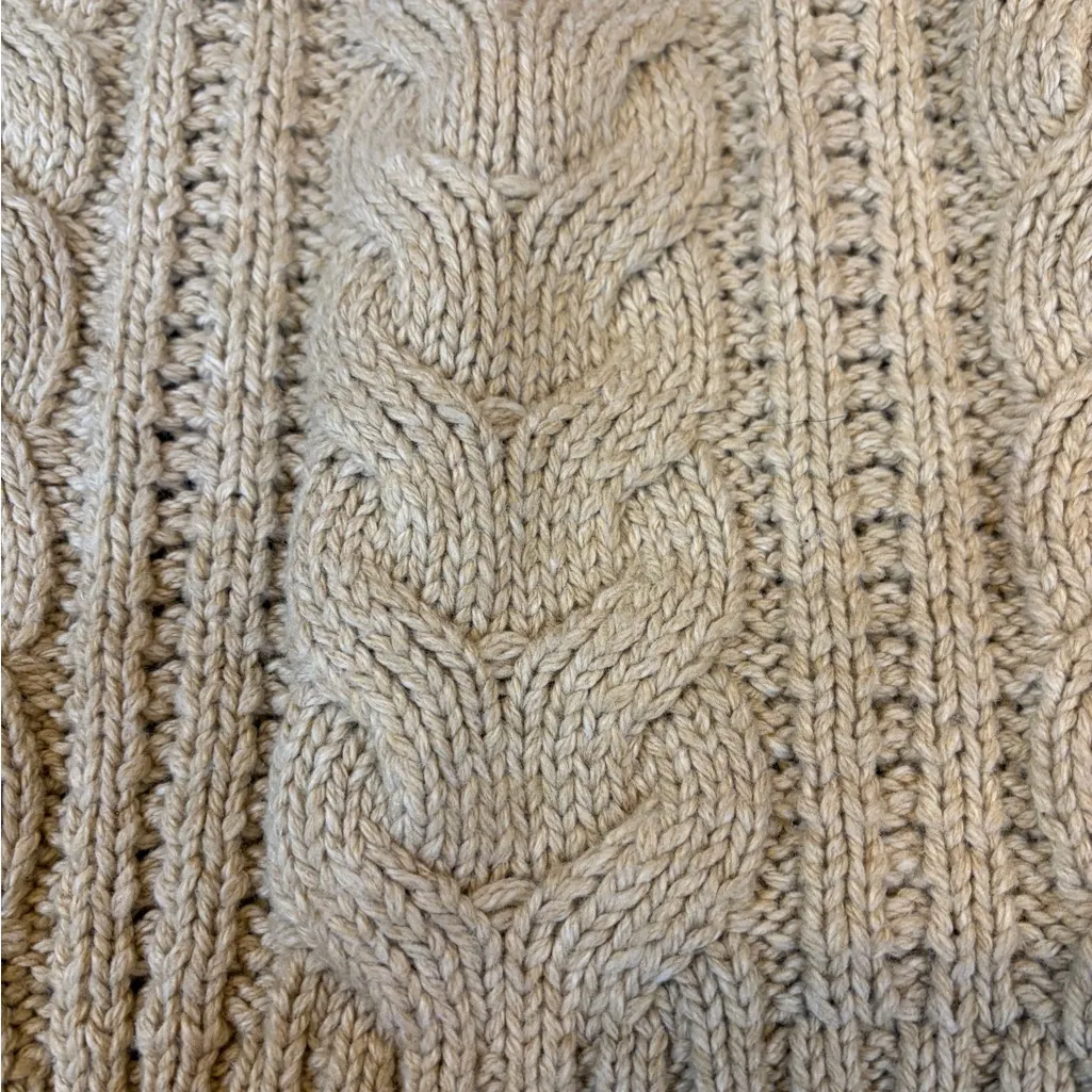 a new day Beige Cable Knit Turtleneck Sweater - Image 2