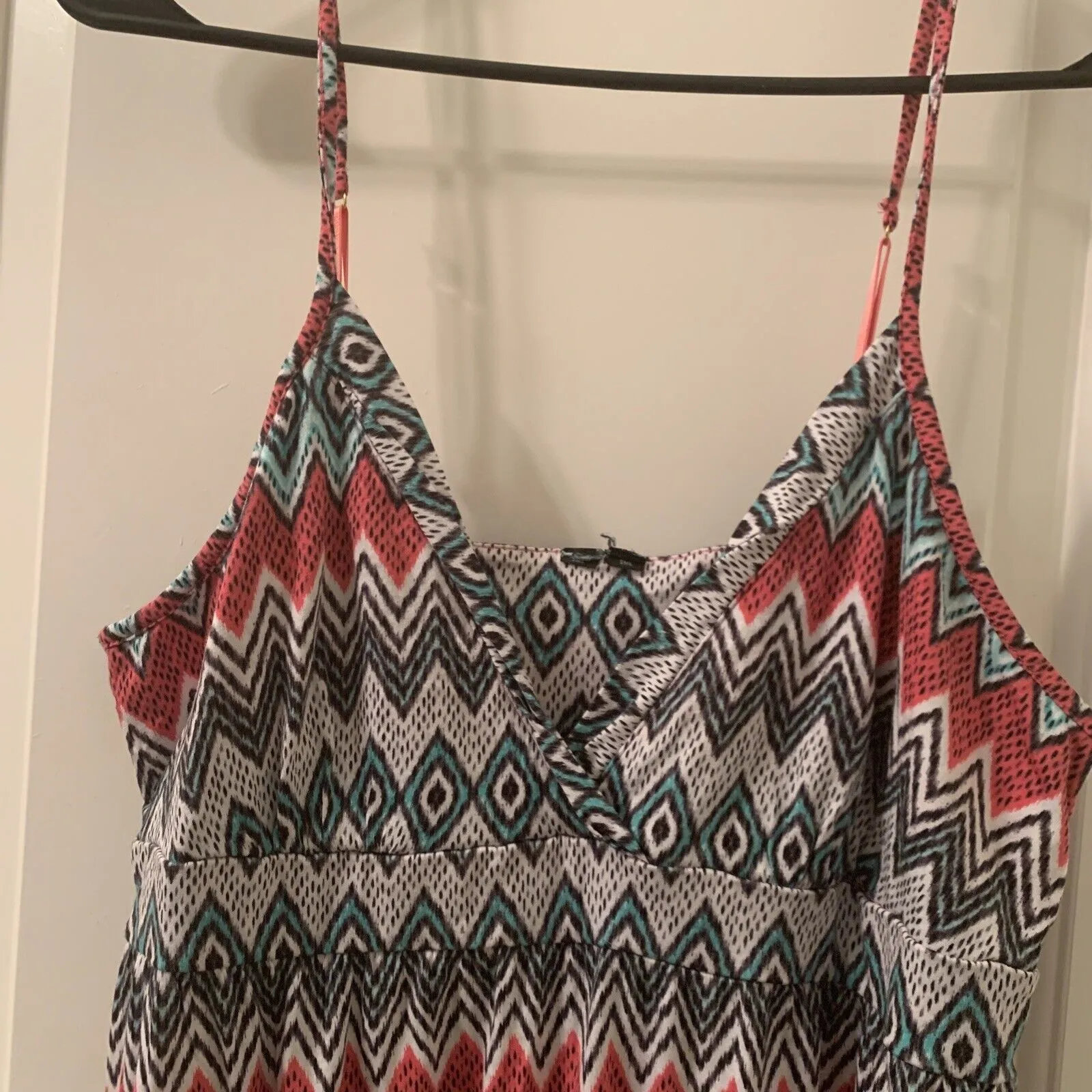 Women's Geometric Print Sleeveless Camisole Dress Tank Size Unknown - Image 3