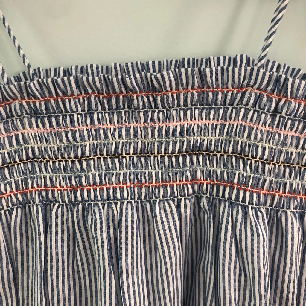 NWT Red Carter Smocked Ayala‎ Blue & White Striped Midi Dress - Image 7