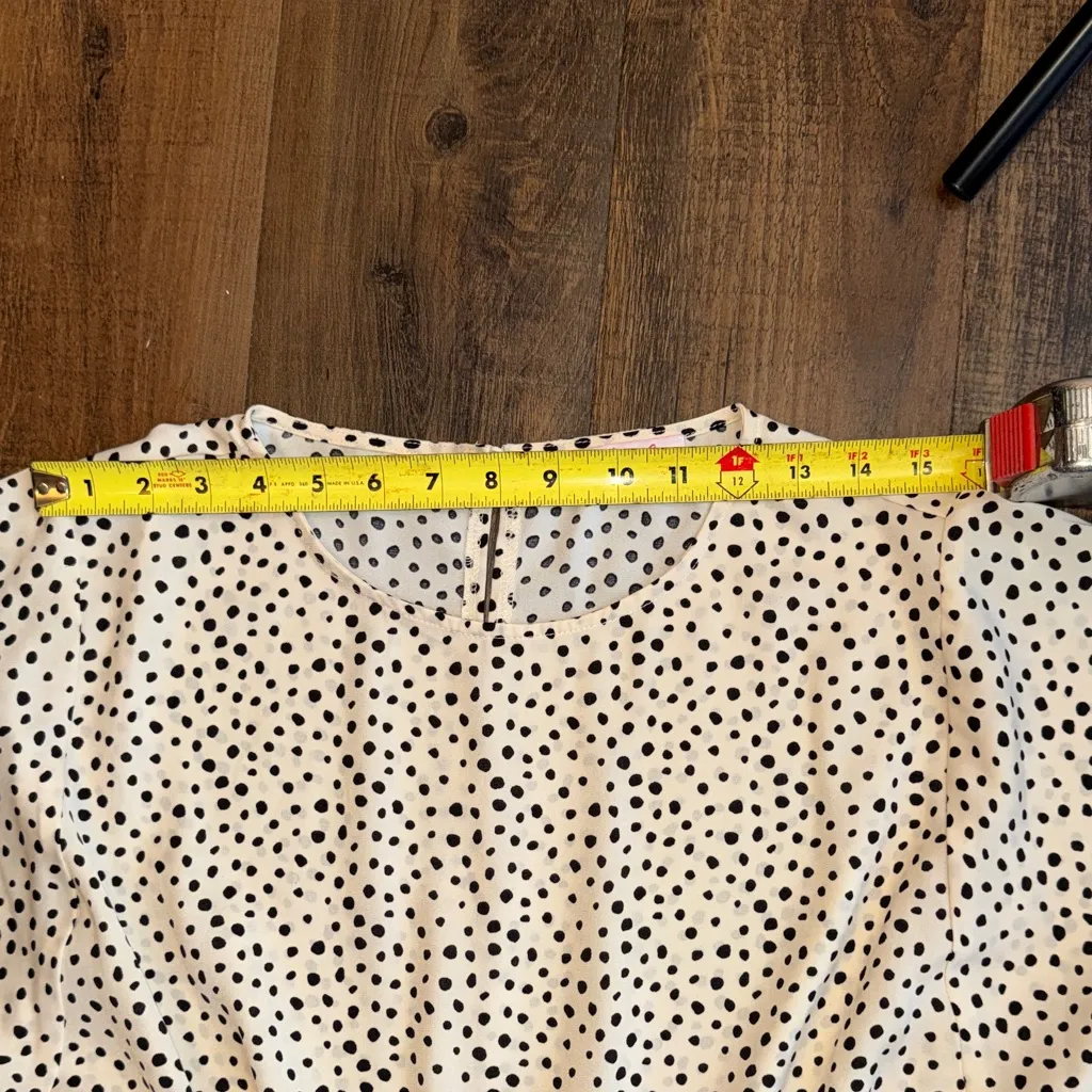 Pink Lily Black and White Polka Dot Midi Dress - Image 10