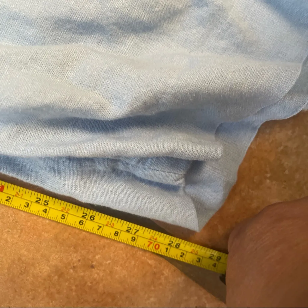 Abercrombie & Fitch Curve Love Sky Blue Wide Leg Trousers size 8 - Image 6