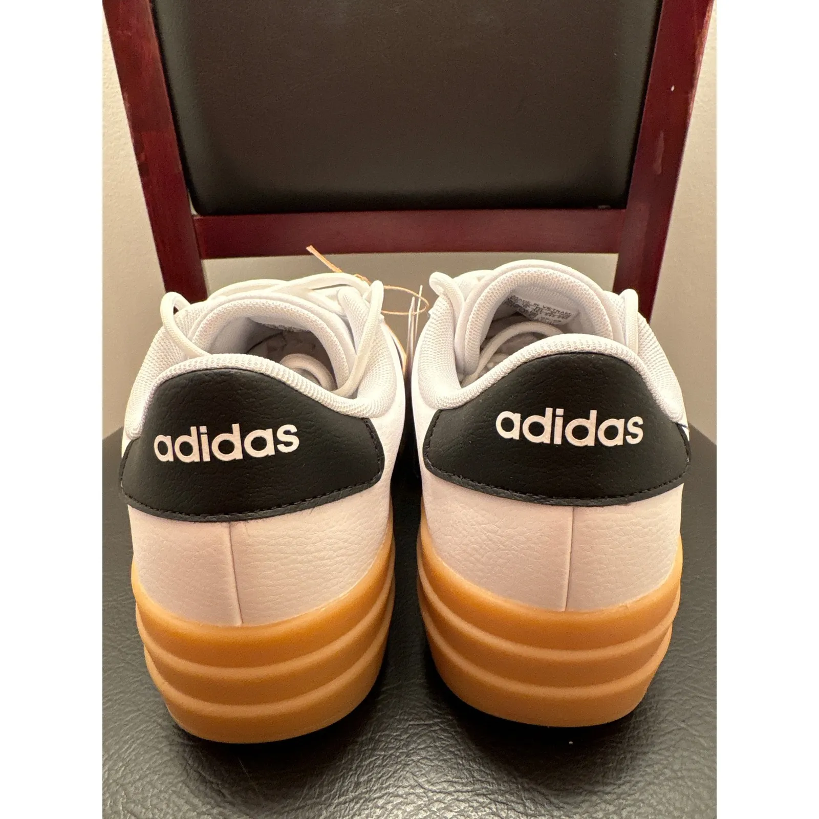 New Adidas VL Court Bold Platform Women's Shoes White Gum Sole Sneaker Size 7.5 - Image 4