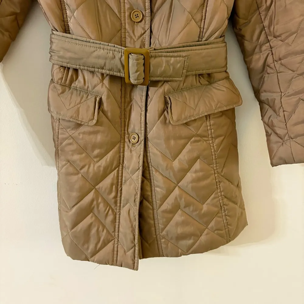 ANN TAYLOR LOFT QUILTED TRENCH Size SP - Image 3