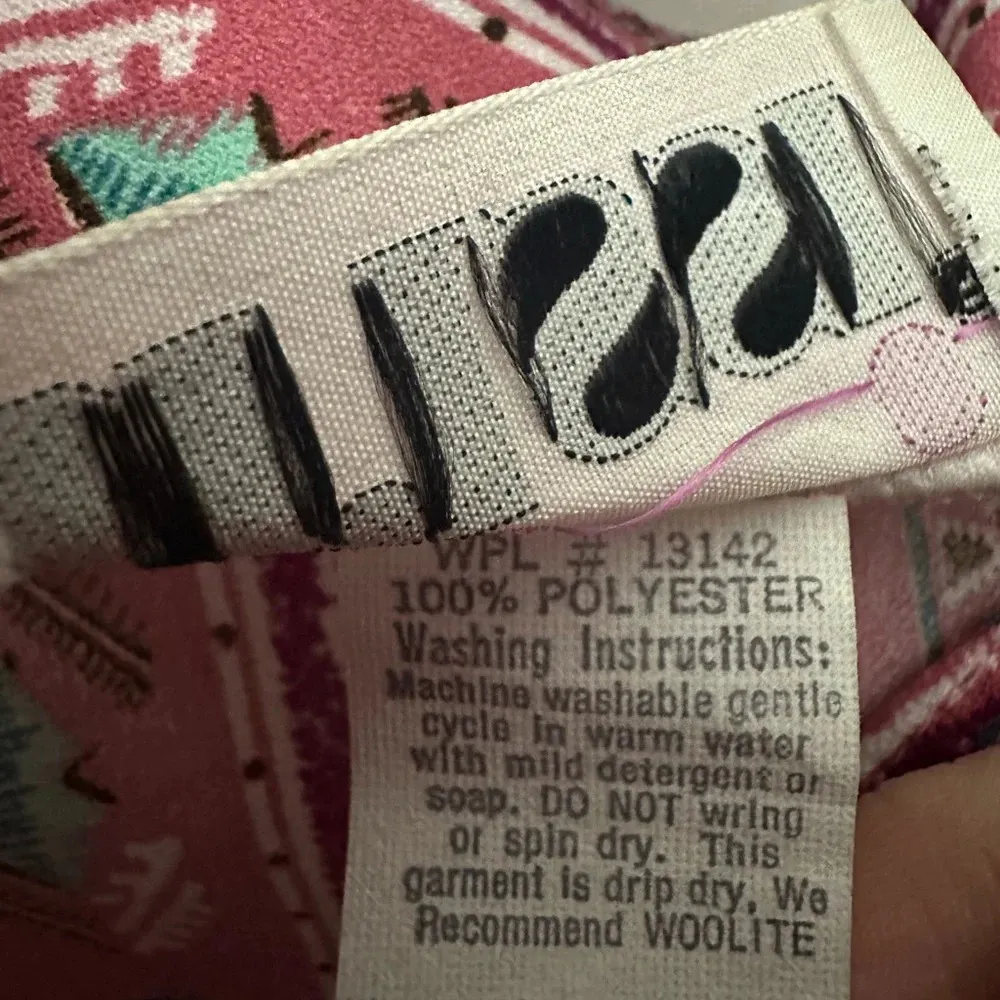 Trissi Vintage Aztec Print Top Western Wear Size XL Pink All Over Print - Image 4