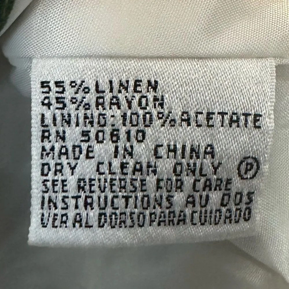 Kasper  Linen‎ Blend Tropical Print Blazer - Image 11