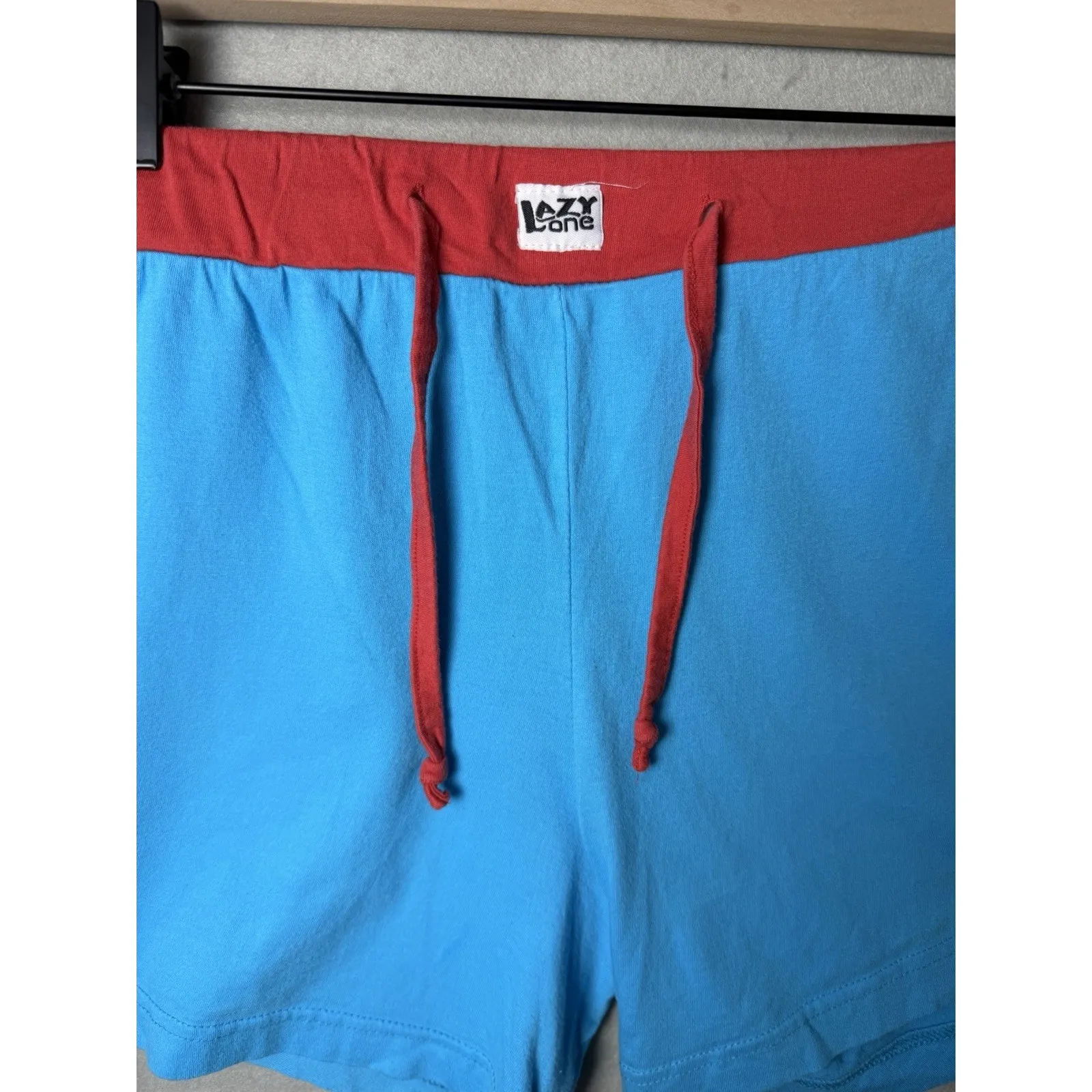 Lazy One "hootie patootie" Owl Graphic Women's Boxer Sleep Shorts Size XL Blue - Image 4